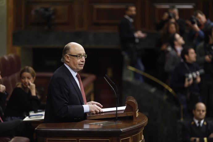 Montoro en el debate sobre el cupo vasco en el Congreso