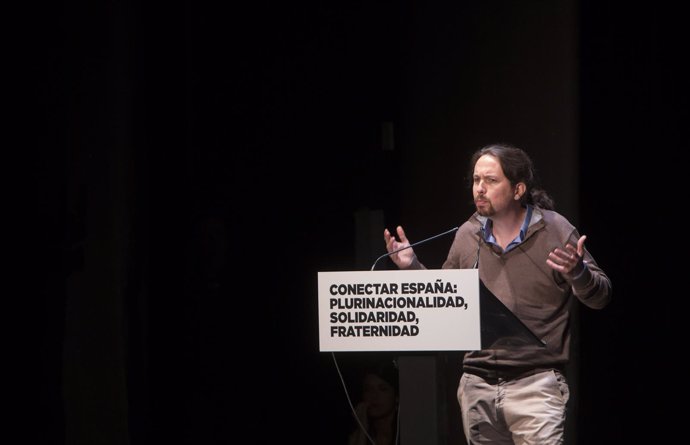 El secretario general de Podemos, Pablo Iglesias