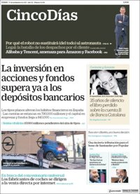 Las portadas de los periódicos económicos de hoy, lunes 27 de noviembre