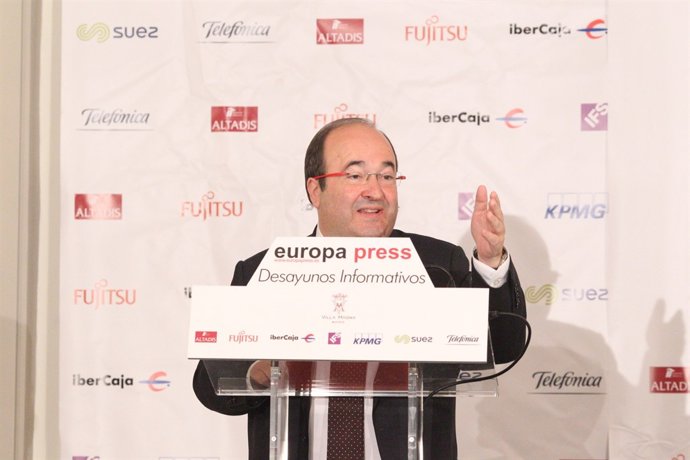 Miquel Iceta en l'Esmorzar d'Europa  Press
