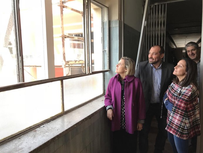 Imagen de la visita a las obras