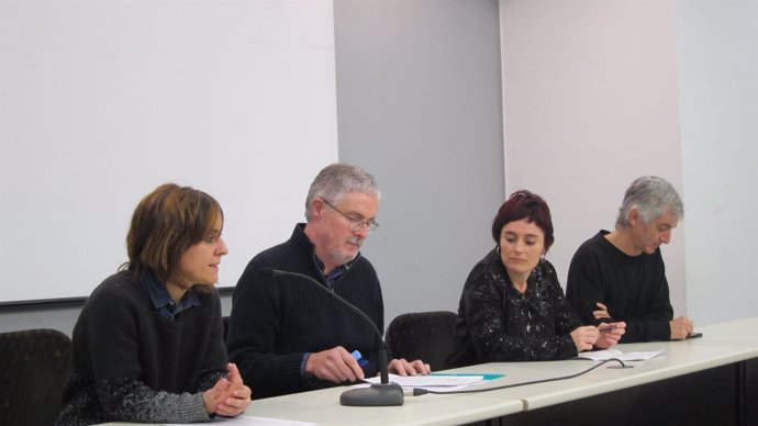 Adolfo Muñoz (ELA) y Garbiñe Aranburu (LAB)