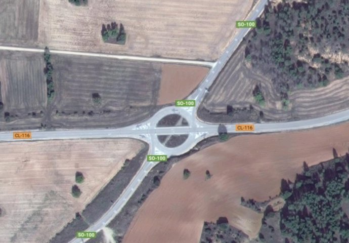 Rotonda en Berlanga de Duero (Soria)