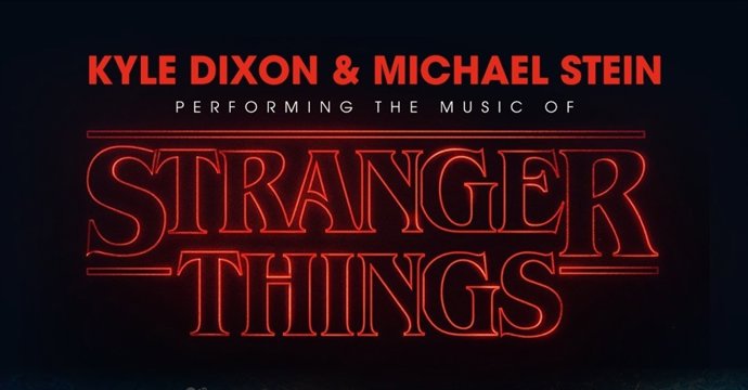 Cartel del concierto de los miembros de Survive sobre 'Stranger Things'