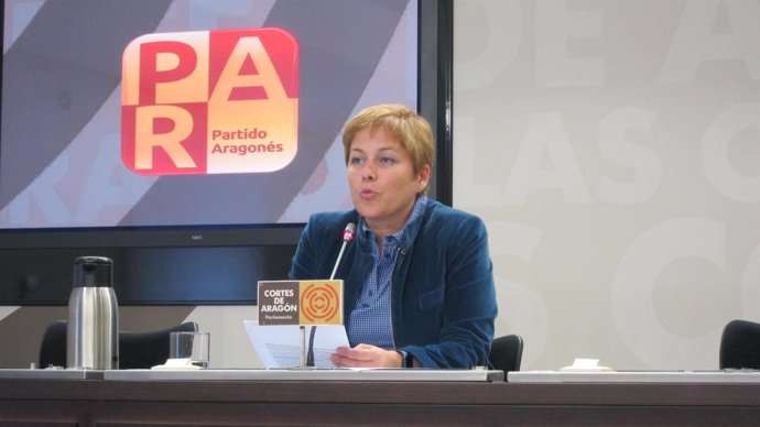 La diputada del Partido Aragonés (PAR) en las Cortes autonómicas, Berta Zapater.