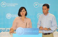 Virginia Pérez defiende que la media de las pensiones ha subido un 14 por ciento en Sevilla desde 2011