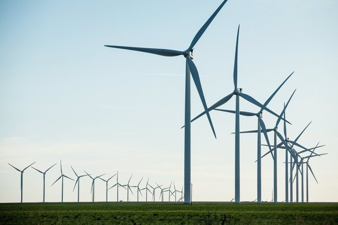 Parque eólico de Vestas en South Plains (Texas, Estados Unidos)