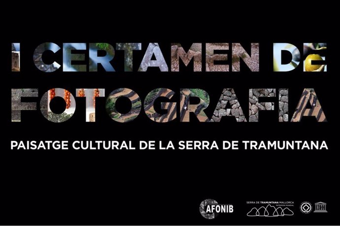 Cartel del certamen de fotografía del paisaje cultural de la Serra de Tramuntana