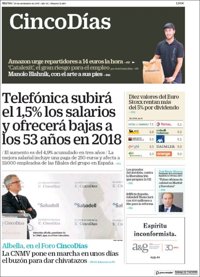 Las portadas de los periódicos económicos de hoy, martes 28 de noviembre