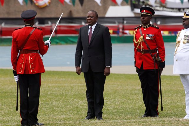 Uhuru Kenyatta, en la toma de posesión como presidente de Kenia