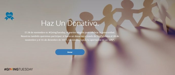 PayPal celebra Giving Tuesday en España colaborando con Acción contra el Hambre,