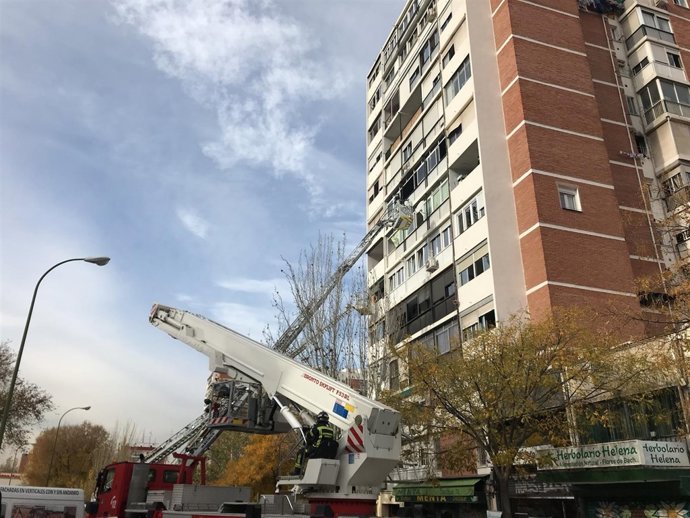 Incendio en Fuencarral