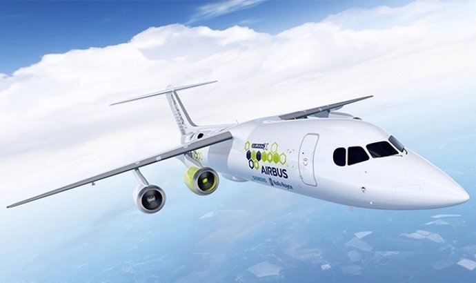 Avion hibrido de pasajeros de Airbus