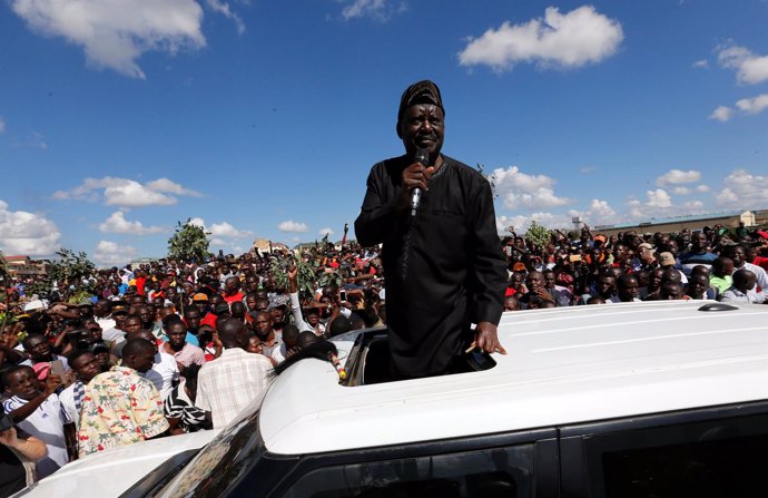 Raila Odinga, líder opositor keniano