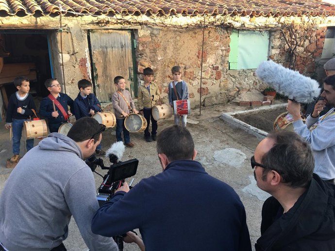 Rodaje de 'Folk' por las calles de Salamanca. 