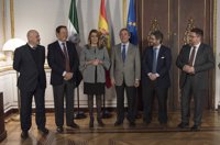 Susana Díaz valora coordinación en la aceituna para que los efectos sean "lo menos lesivos posibles"