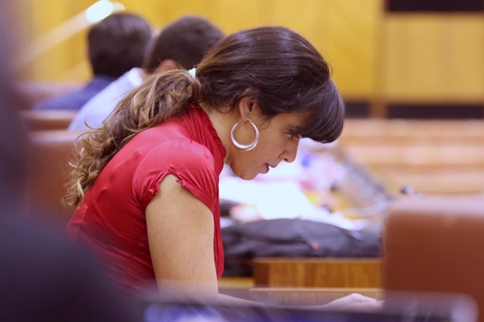 La coordinadora general y portavoz de Podemos Andalucía, Teresa Rodríguez