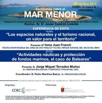 Un nuevo seminario sobre el Mar Menor abordará este jueves los ejemplos del Delta del Ebro y fondos marinos de Baleares