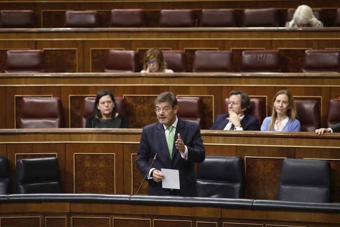 Rafael Catalá en la sesión de control al Gobierno en el Congreso