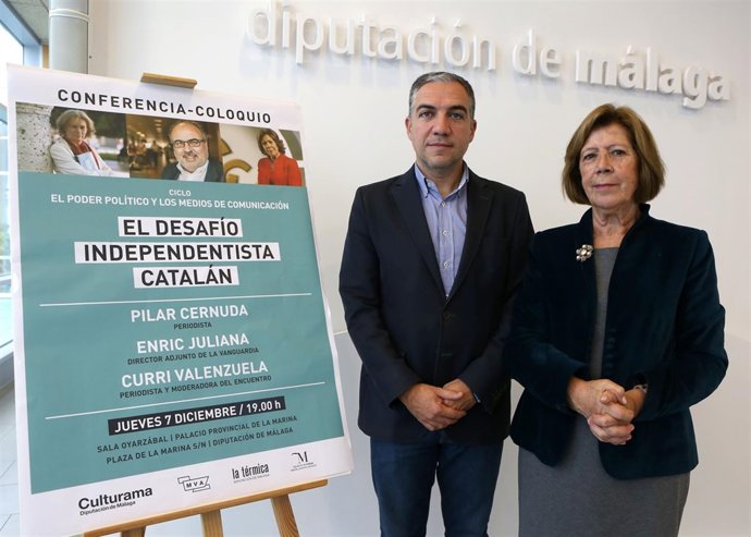 Elías Bendodo y Curri Valenzuela presenta el ciclo de conferencias málaga