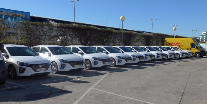 Flota de vehículos híbridos Hyundai para DHL