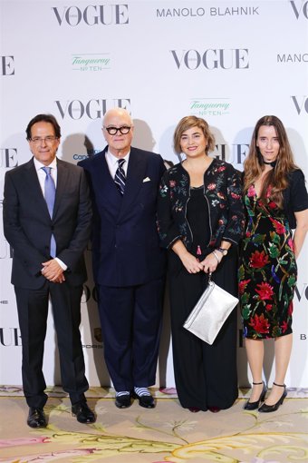 Blahnik en la inauguración de su retrospectiva