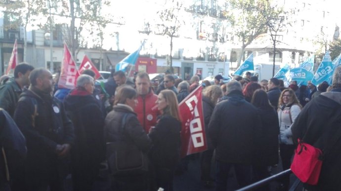 Protesta de sindicatos de Sanidad