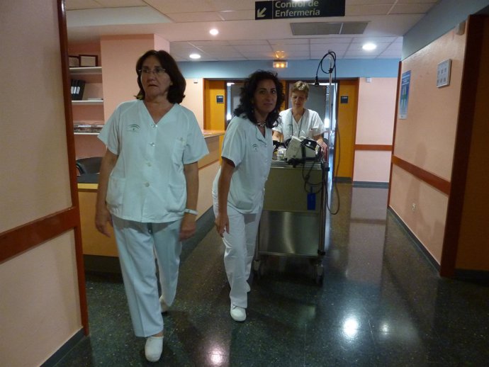 Enfermeras del Hospital Juan Ramón Jiménez de Huelva.