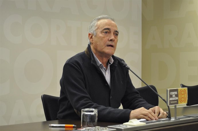 El portavoz parlamentario del PSOE Aragón, Javier Sada. 