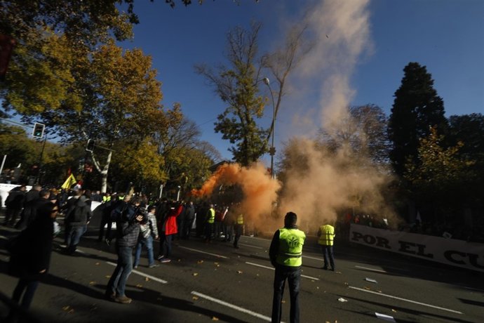 Huelga de taxistas en Madrid
