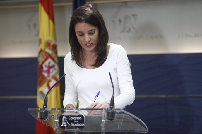 Rueda de prensa de Irene Montero en el Congreso