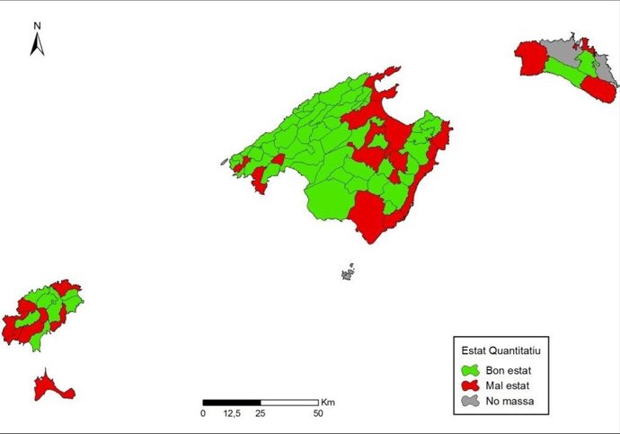 Masas subterráneas sobreexplotadas
