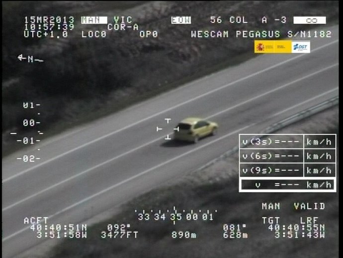 Exceso de velocidad, radar, coche