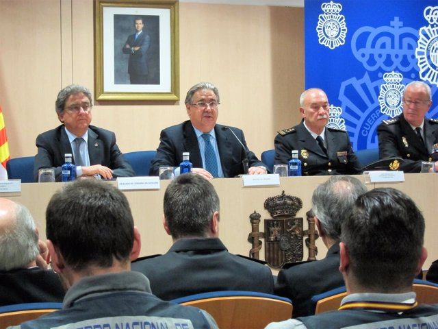 Ministro del Interior J.I. Zoido, delegado del Gobierno en Catalunya E.Millo