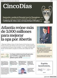 Las portadas de los periódicos económicos de hoy, jueves 30 de noviembre