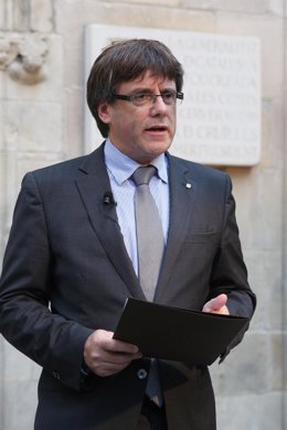 El presidente de la Generalitat, Carles Puigdemont