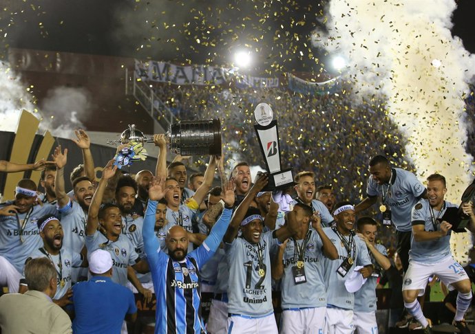 Gremio celebra la consecución de la Copa Libertadores
