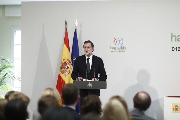 Rajoy en l'entrega de reconeixements pel dia contra la violència de gènere