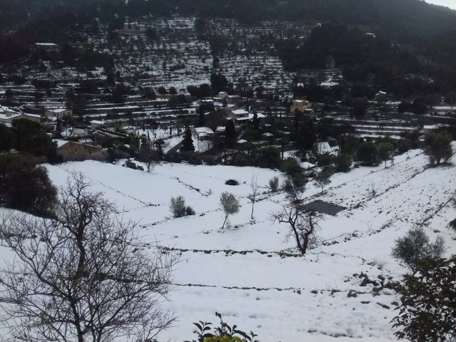 Nieve, Valldemossa, frío, nevar, invierno, tiempo, recurso