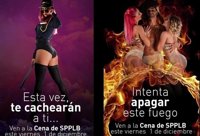 El SPPLB ve "desafortunados" los carteles para una de sus cenas en València y pide "perdón" a las mujeres 