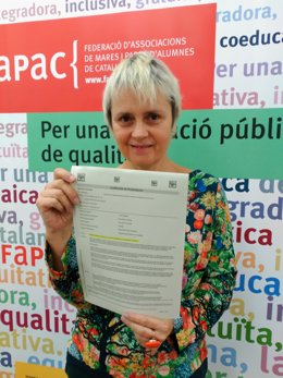 La presidenta de Fapac B.Tascón