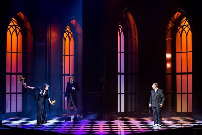 Un momento de la representación del musical 'La familia Addams' en Madrid