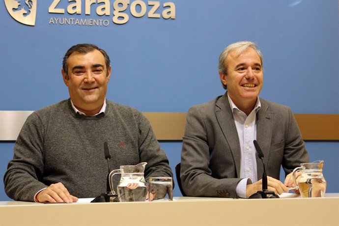 Azcón (PP) y Casañal (Cs)