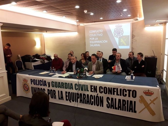Sindicatos de la Policía y la Guardia Civil por la equiparación salarial