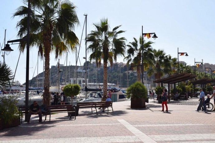 Turismo, playa, puerto, Mazarrón