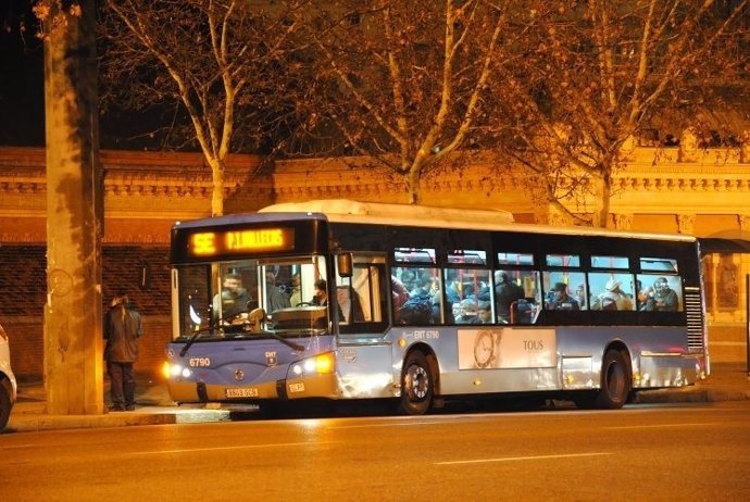 Autobús de EMT de la 'Campaña del Frío'