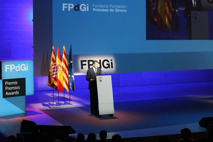 El Rei Felipe VI en el seu discurs de clausura dels Premis FPdGi