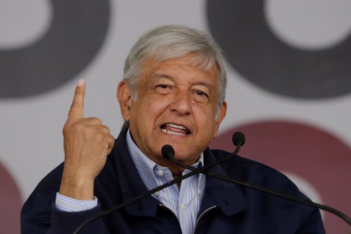 El candidato presidencial de izquierda mexicano Andrés Manuel López Obrador