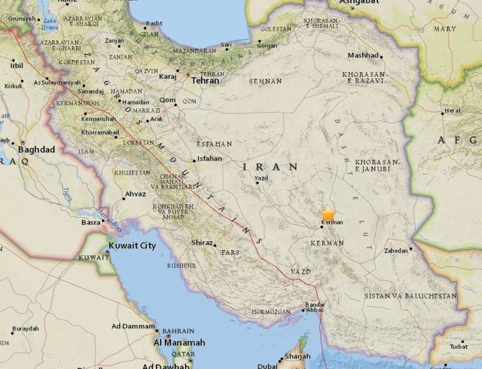 Terremoto de magnitud 6 en el este de Irán