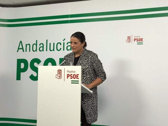 Rocío Espinosa,  vicesecretaria general del PSOE de Huelva. 